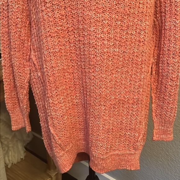 Free People Star Dune Coral Oversized Sweater Size Medium - Picture 5 of 7